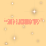 “~sofs•bloxburg•tips~”