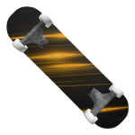 Gold Super Laser Skateboard