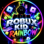 Robux kid rainbow