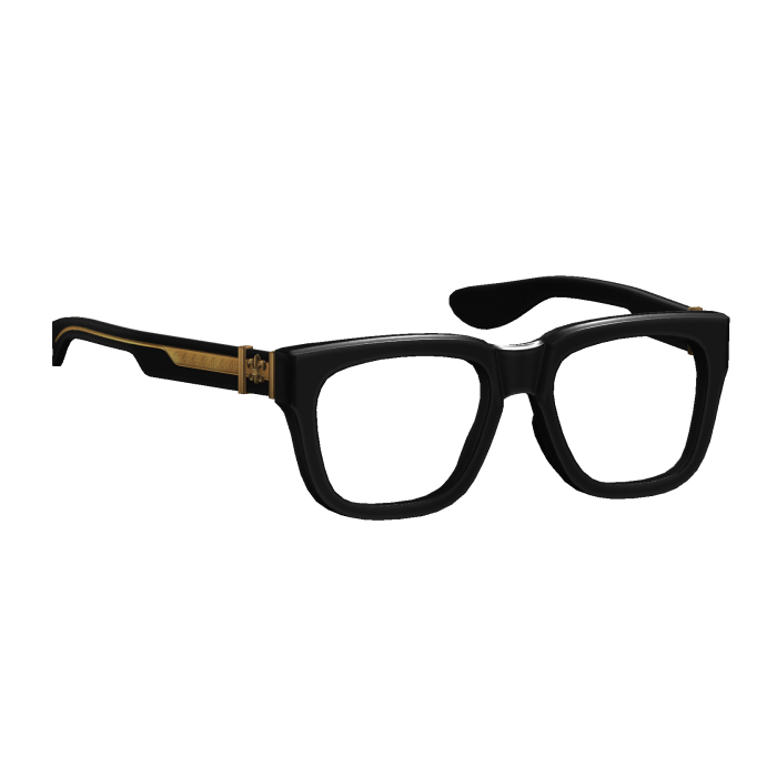 Luxury Square Frame — Black & Gold
