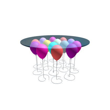 Glass Balloon Table