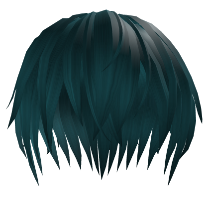 Emo Messy Anime Noy Ghoul Dark Green Hair Roblox item