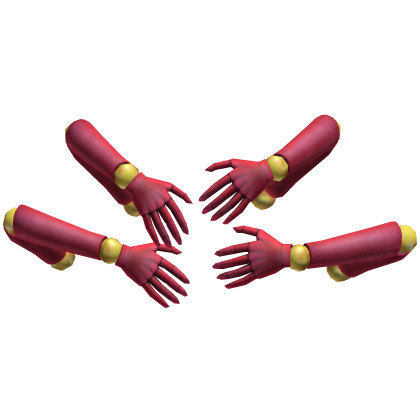 Red Halloween Doll Arms