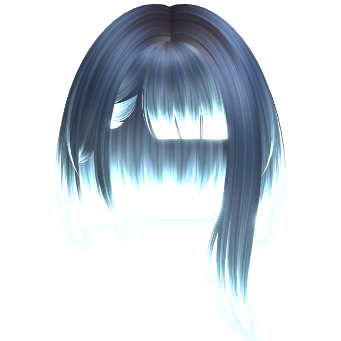 ♡ cyberpunk emissive lucy blue short hair