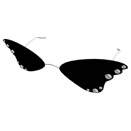 Fluttering Butterfly Glasses Black
