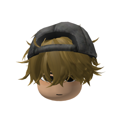 Messy Blonde Chill Boy Hair W Hat Roblox item