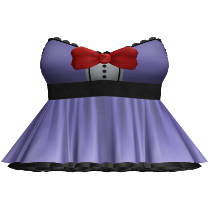 ♡ | animatronic bunny purple cute dress bow tie