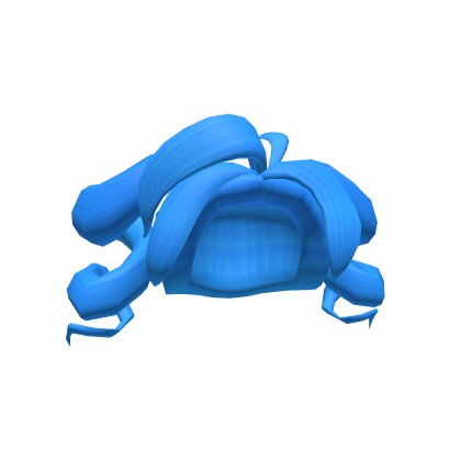Light Blue Curled Twintails V2 Roblox item