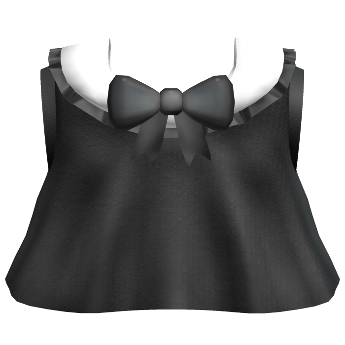 black school dress with a bow