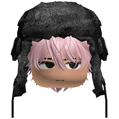 Messy Phantom Hair W/ Y2K Ushanka (Pink) Roblox item
