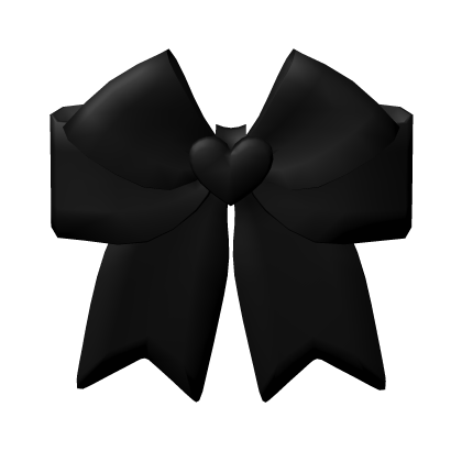 Hair Bow In Black Roblox item