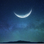 crescent moonlight