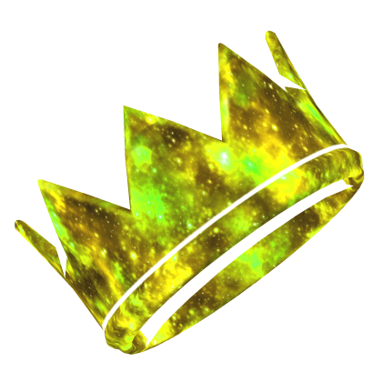 Cartoony Yellow Galaxy Crown 🌌