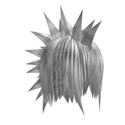 White Messy Punk Liberty Spikes Hair