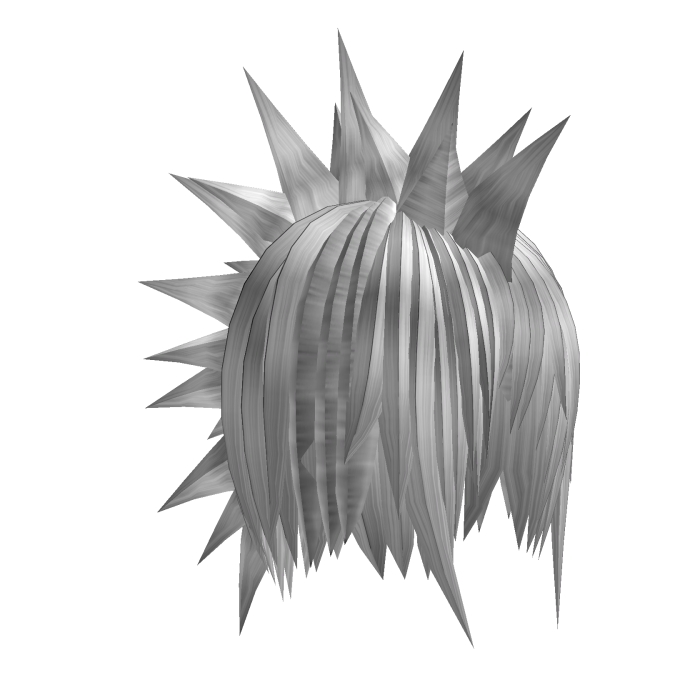 White Messy Punk Liberty Spikes Hair