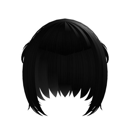 Black gothic vampire short bob with pigtails