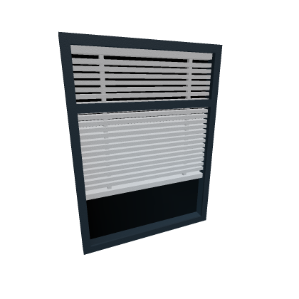 Window with slightly opened blinds