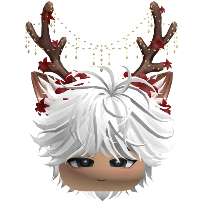 Christmas Messy Hair w/ Antlers