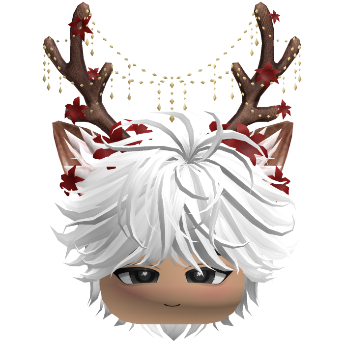 Christmas Messy Hair w/ Antlers