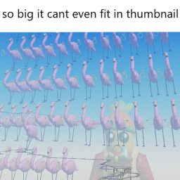Cart ride into 87 married flamingos