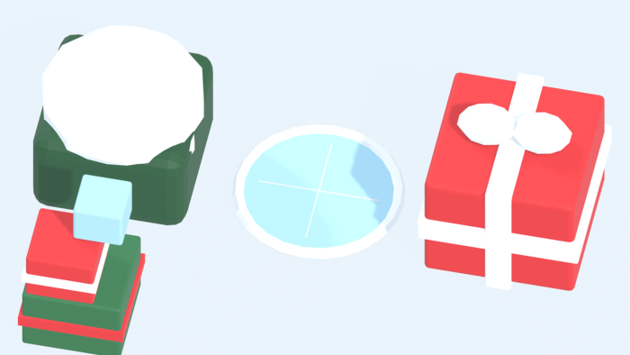 Low Poly Winter Pack Snow Christmas Ski Kit preview 3