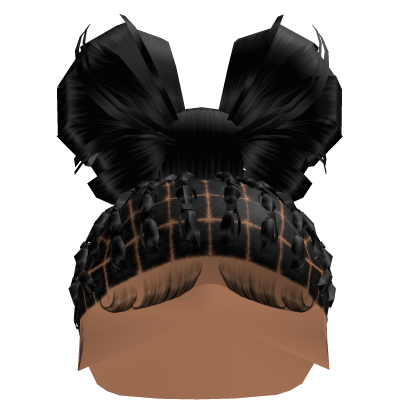 Braided Bow In Black Roblox item