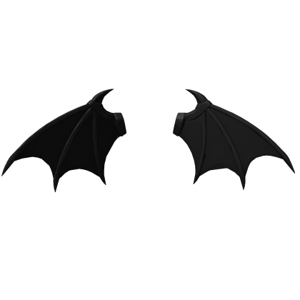 🖤 Black Demon Shoulder Wings | Bat Wings