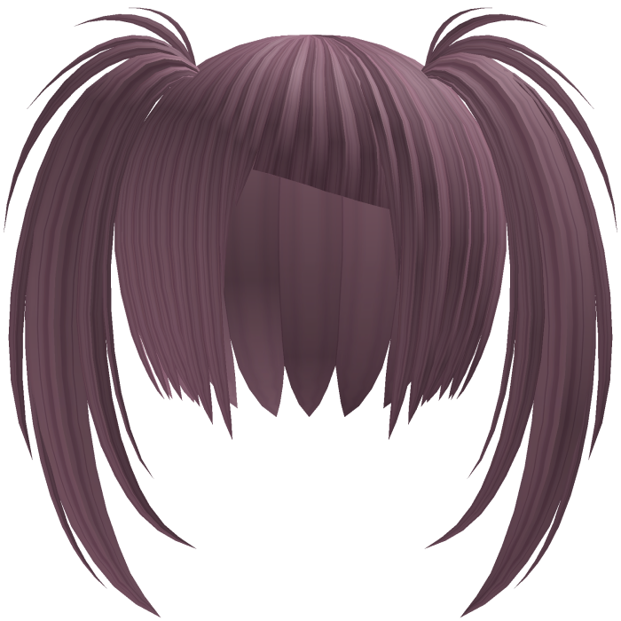 Messy Anime Twintails Dark Mauve