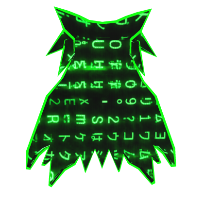 Green Hacker Arcane Mage Cape