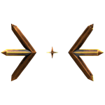 Gold Onyx Crystal Wings