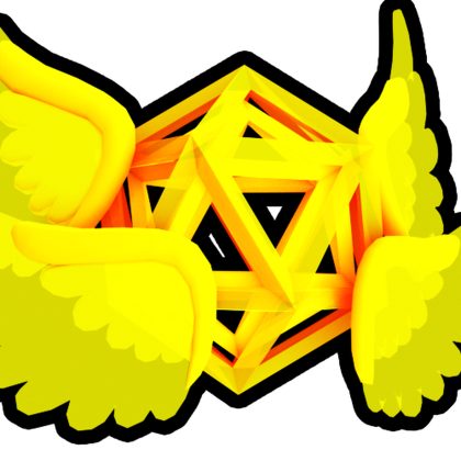 Gold Hologram Hexagon