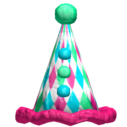 Halloween clown hat pink