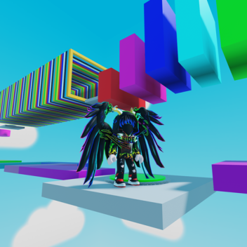 Easy rainbow obby!!!