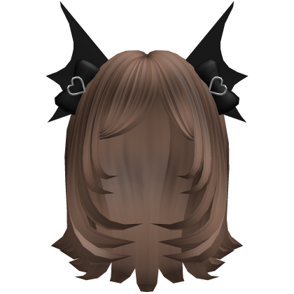 cute layered bat hair in brown
