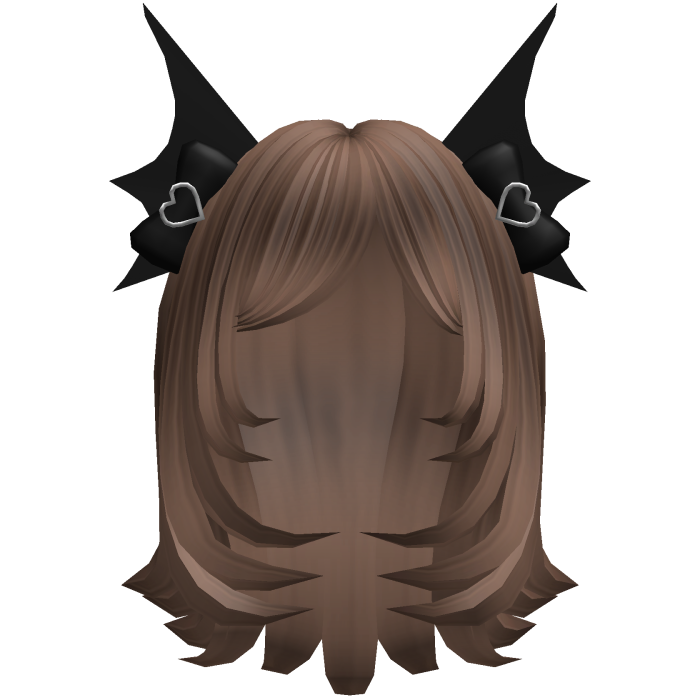 cute layered bat hair in brown