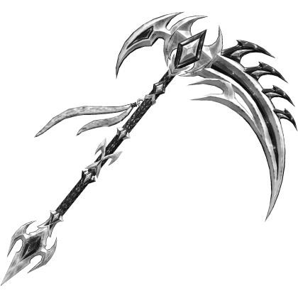 White and Black Soul Snatcher Scythe Roblox item