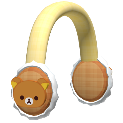 kawaii rila yellow winter earmuffs Roblox item