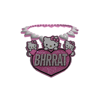 "BHRATT"  Custom Heart Diamond Chain thumbnail