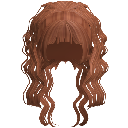 curly messy updo w hime bangs Roblox item