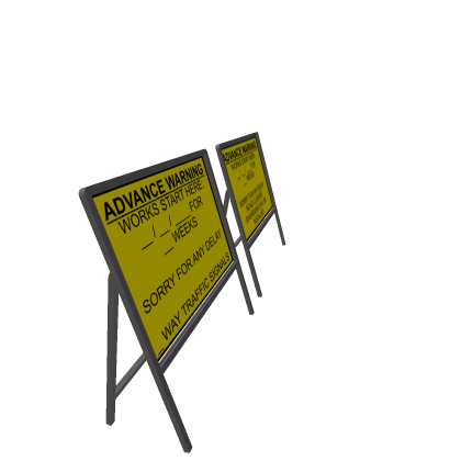 ADVANCE WARNING SIGNS