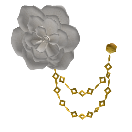 Circus White Rose Lapel