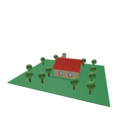 map house, grass