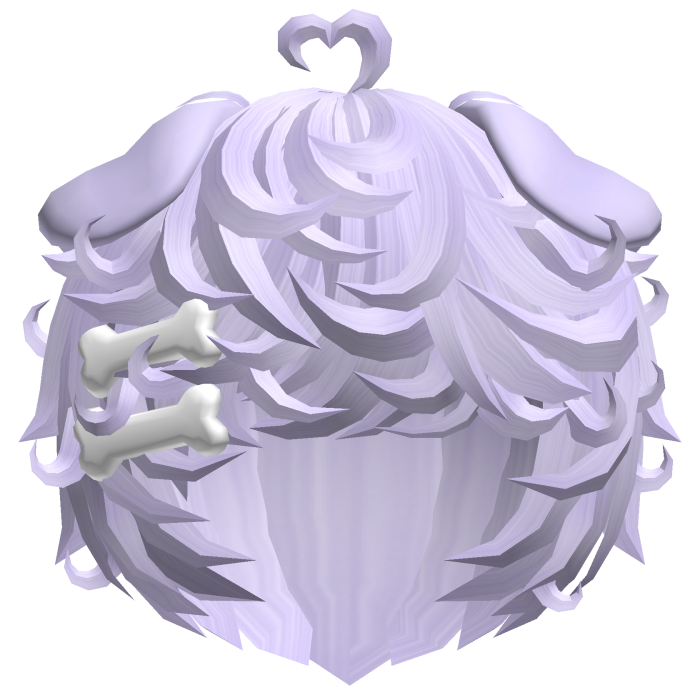 🦴 cute light purple kawaii curly messy puppy boy