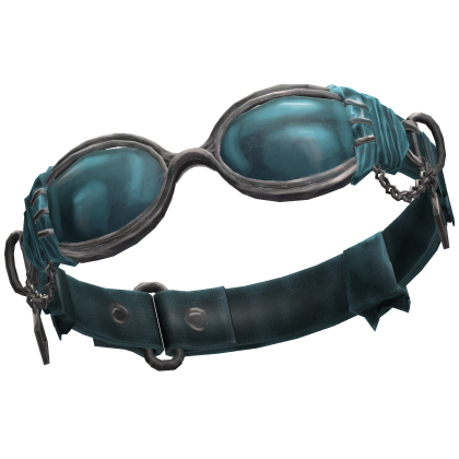 Vintage Steampunk Goggles - Teal