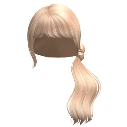 blonde sweet low side ponytail hair Roblox item