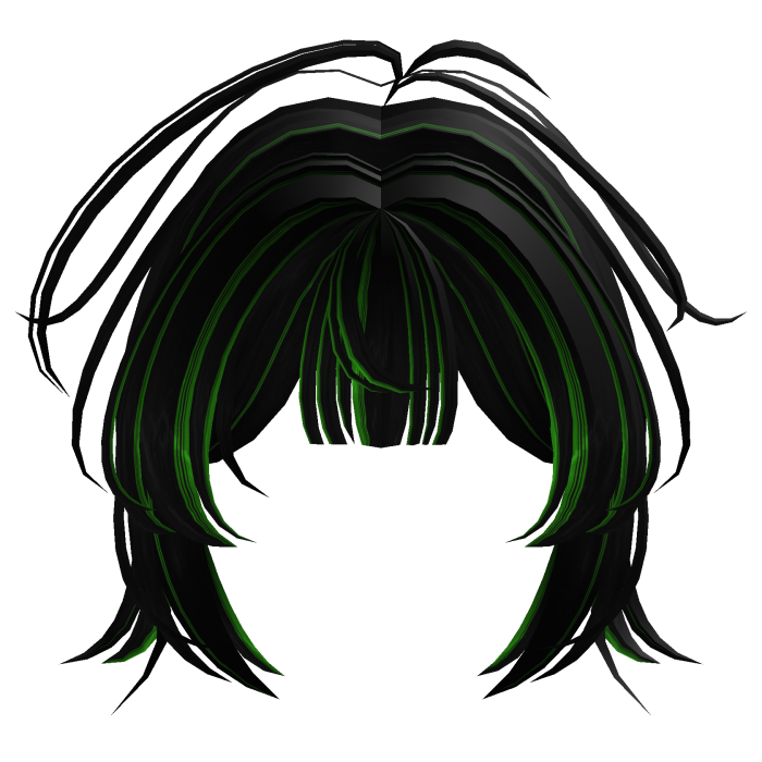 Fluffy Green Bangs