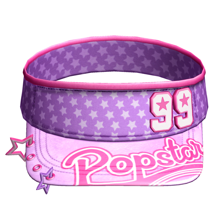 Amekaji Gyaru Harajuku Star Visor Purple Pink