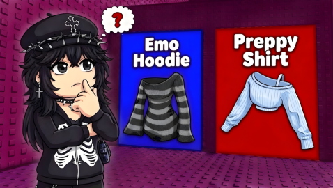 🦇 Would You Rather Emo vs Preppy Tower 🎀