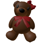  ♡ Big Teddy Bear with Bows