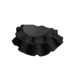 Skirt Black Fur Chic Layered Ruffle Mini Short Y2K